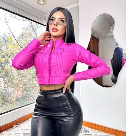 Chaqueta en cuero tes para dama R:TORERO